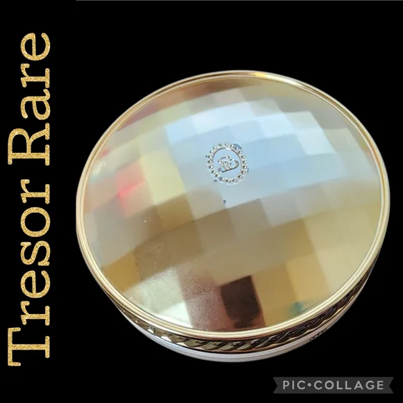 JAR Glass Empty TRESOR RARE w/Gold Lid Perfect For Some New Cream Or Small Items - Picture 1 of 9